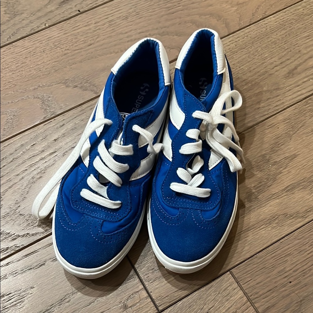 Superga blue suede sneakers, size 37